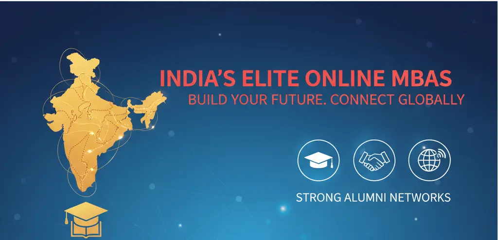Which online MBA providers have strong alumni networks in India?