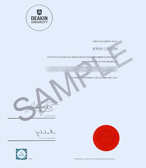Deakin Business School Online Sample Degree